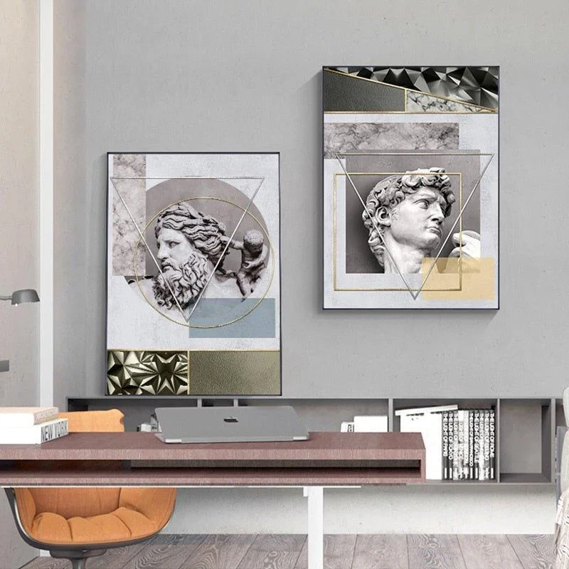 Abstract Statue Wall Paintings -  - #tag1#