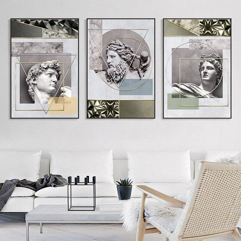 Abstract Statue Wall Paintings -  - #tag1#