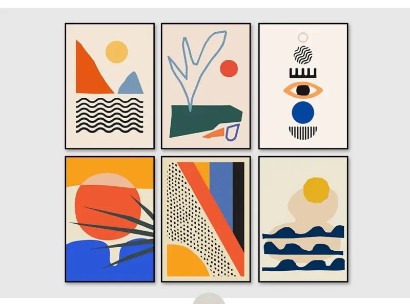 Abstract Sunset Scene tag1