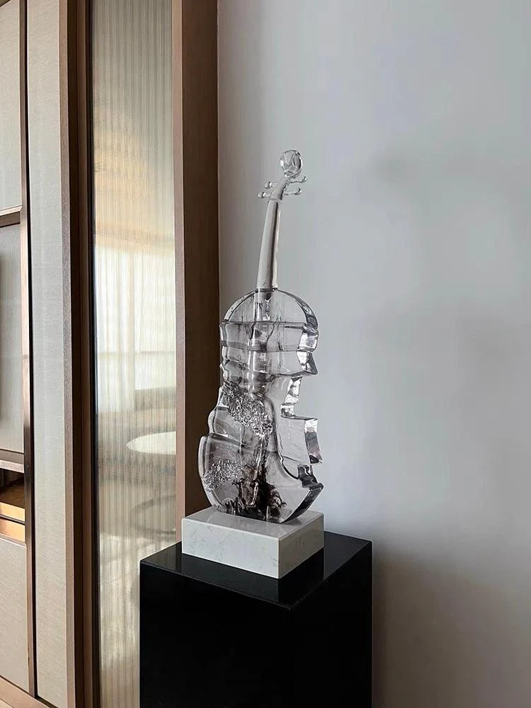 Abstract Violin Sculpture -