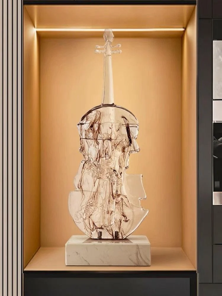 Abstract Violin Sculpture -