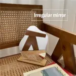 Abstract Wooden Mirror tag1