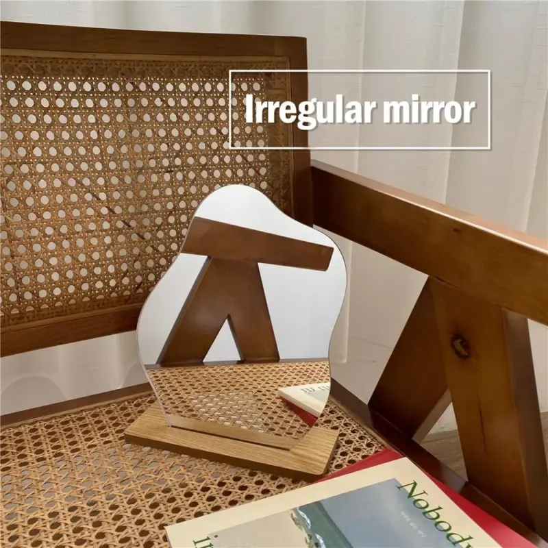 Abstract Wooden Mirror tag1