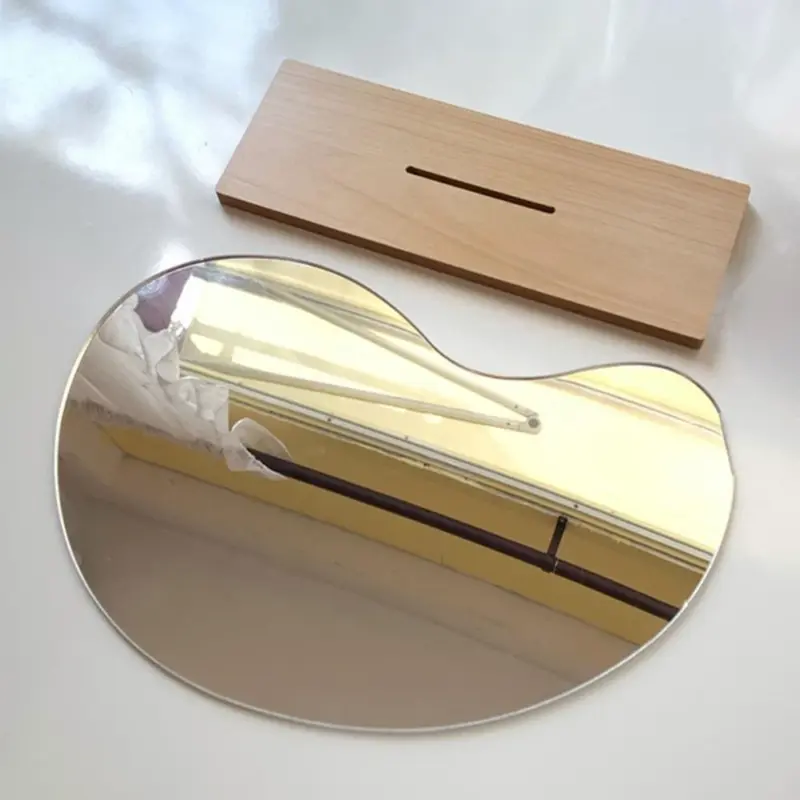Abstract Wooden Mirror tag1