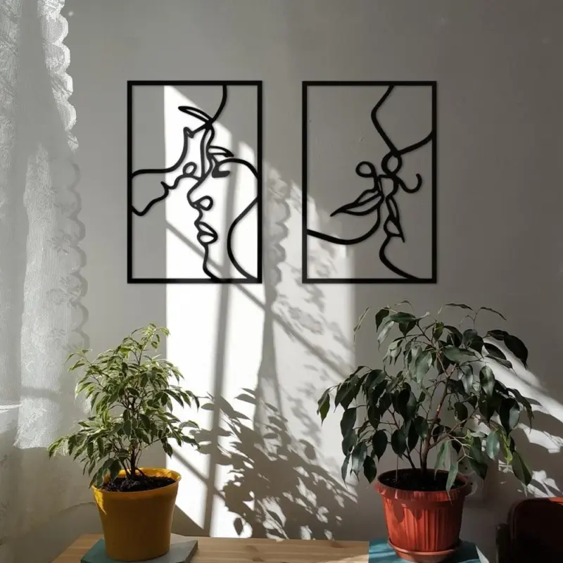 Abstract Wooden Wall Decor tag1