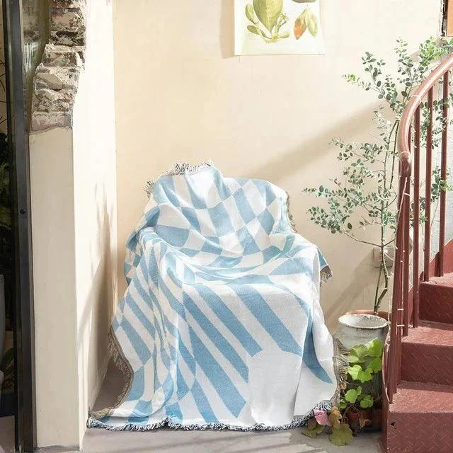 Abstract Woven Tapestry Throw Blanket -  - #tag1#