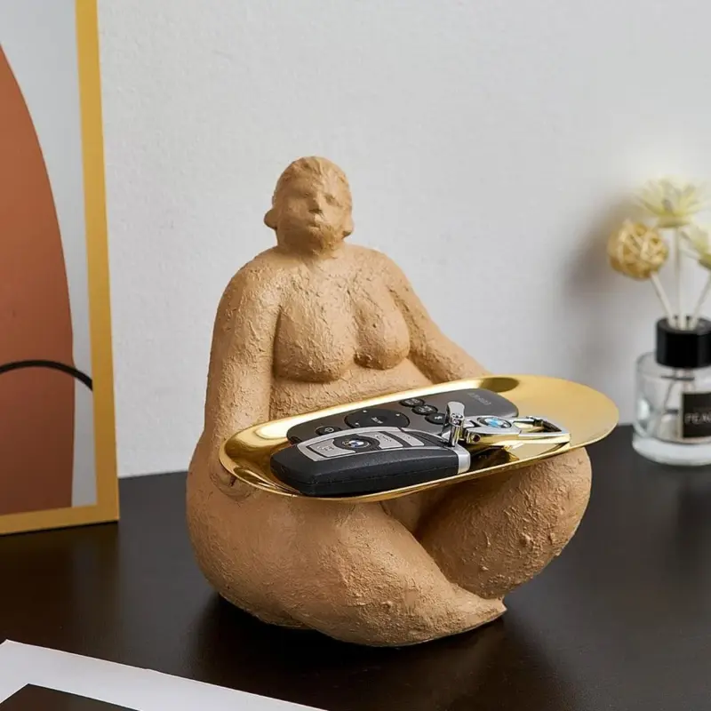 Abstract Yoga Lady Candy Tray tag1