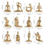 Abstract Yoga Poses Decor tag1