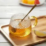 Accent Hammer Pattern Glass Coffee Mug tag1