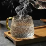 Accent Hammer Pattern Glass Coffee Mug tag1