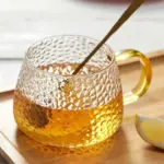 Accent Hammer Pattern Glass Coffee Mug tag1
