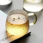 Accent Hammer Pattern Glass Coffee Mug tag1