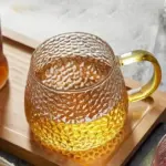 Accent Hammer Pattern Glass Coffee Mug tag1