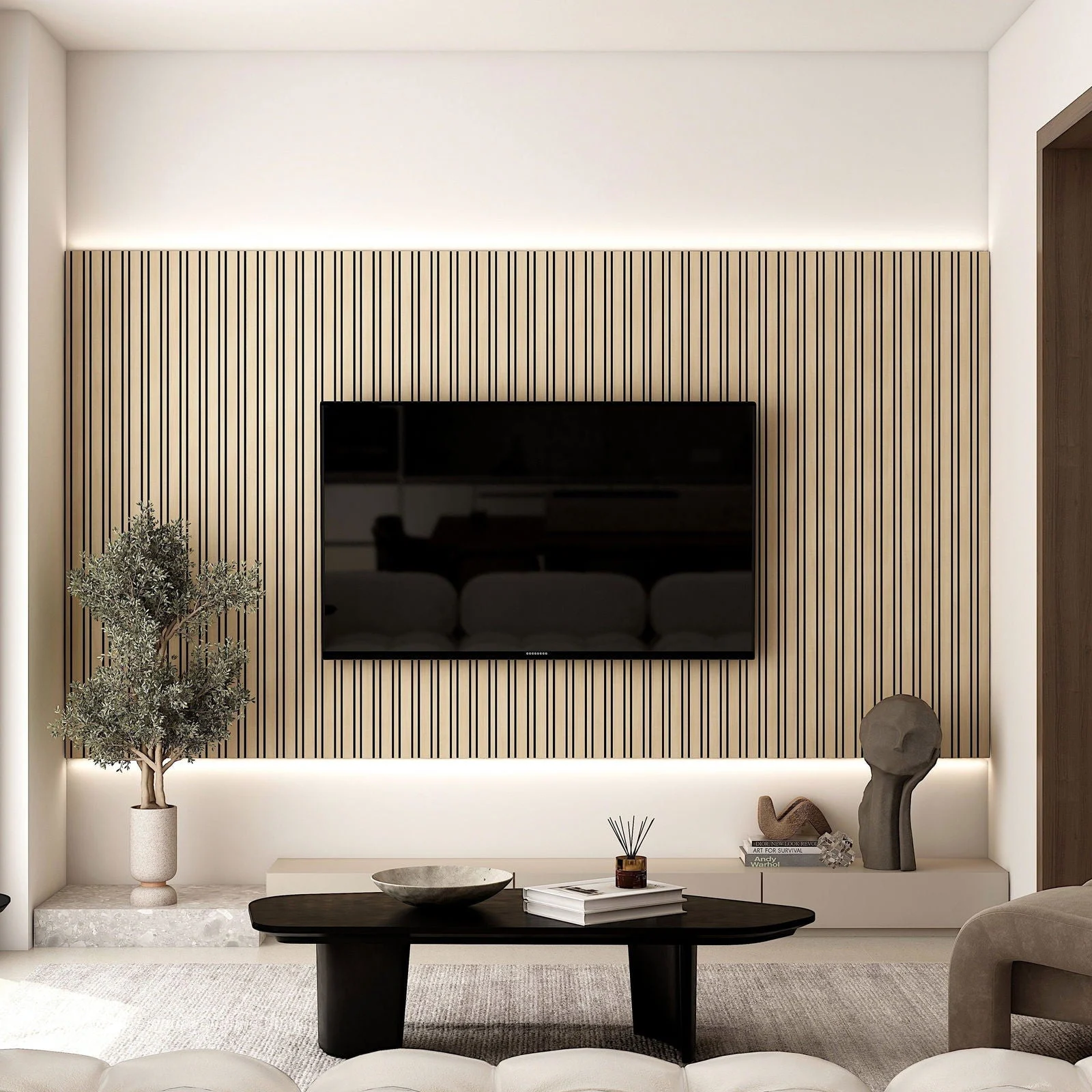 Acoustic SlimWide Slatted Panel -  - #tag1#