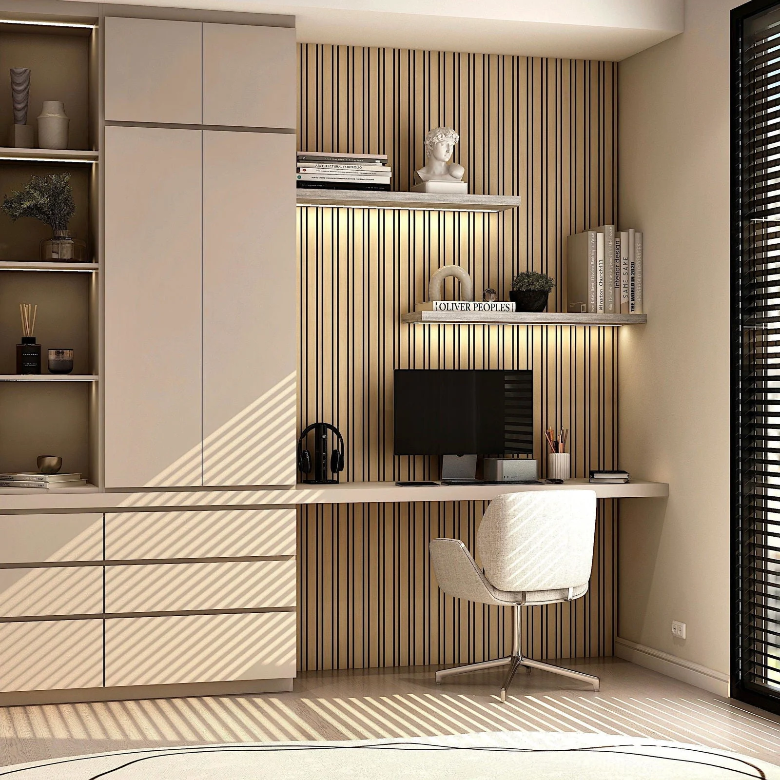 Acoustic SlimWide Slatted Panel -  - #tag1#