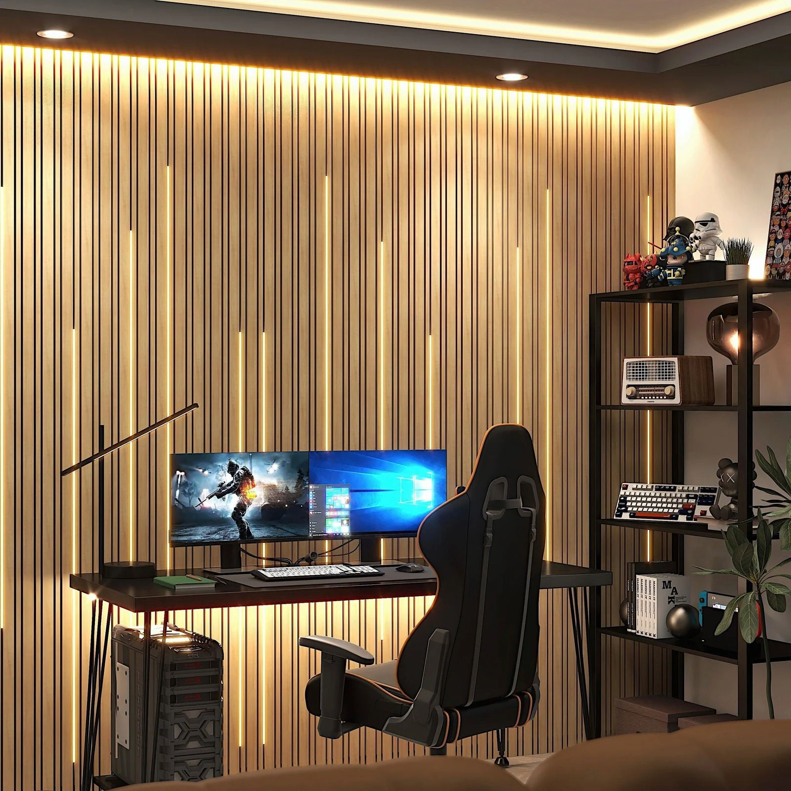 Acoustic SlimWide Slatted Panel -  - #tag1#