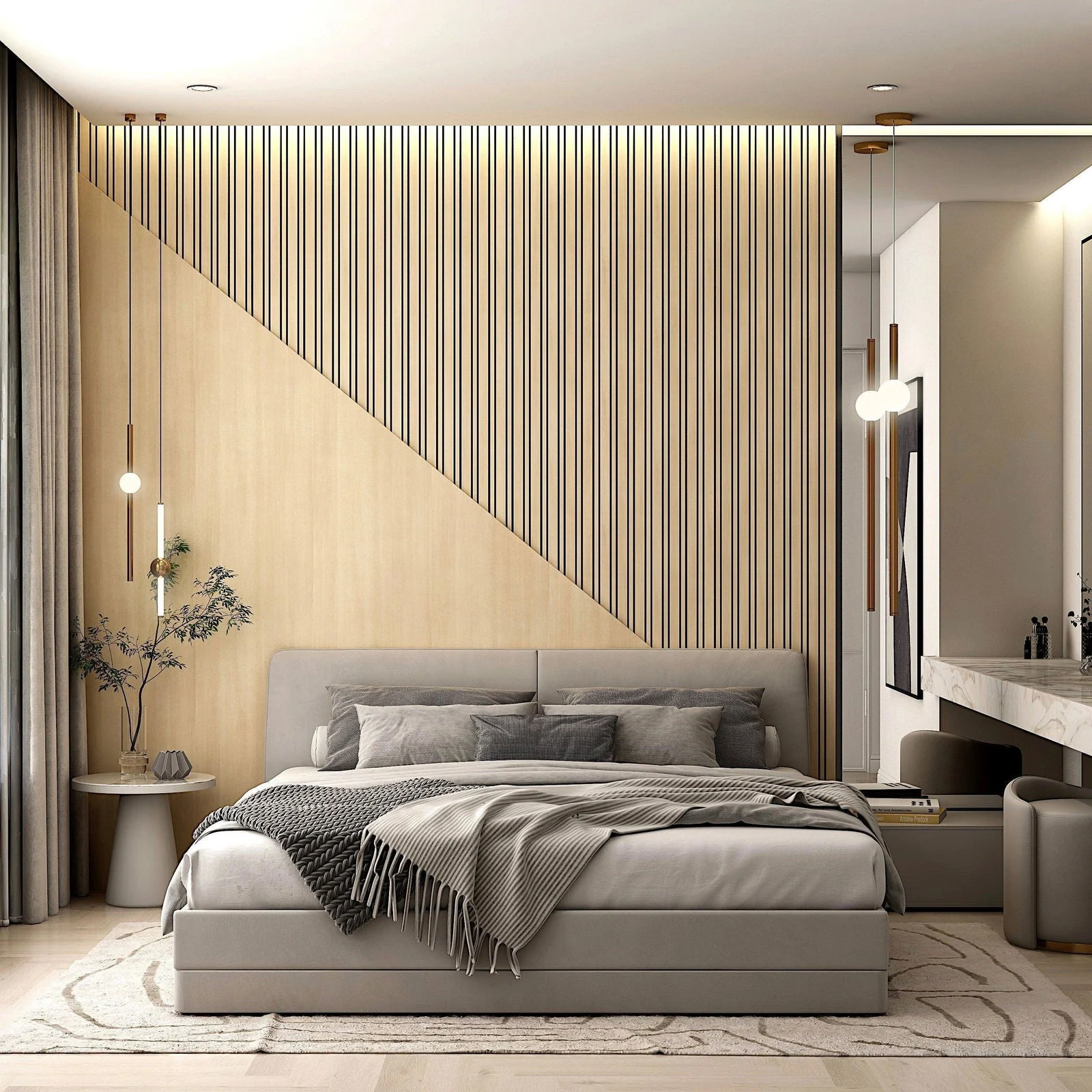 Acoustic SlimWide Slatted Panel -  - #tag1#
