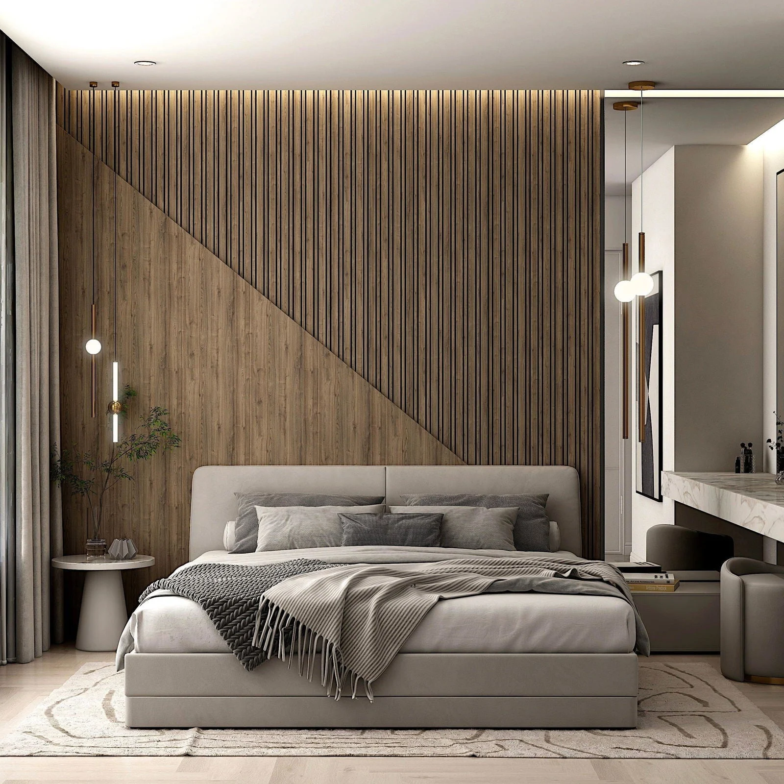 Acoustic SlimWide Slatted Panel -  - #tag1#