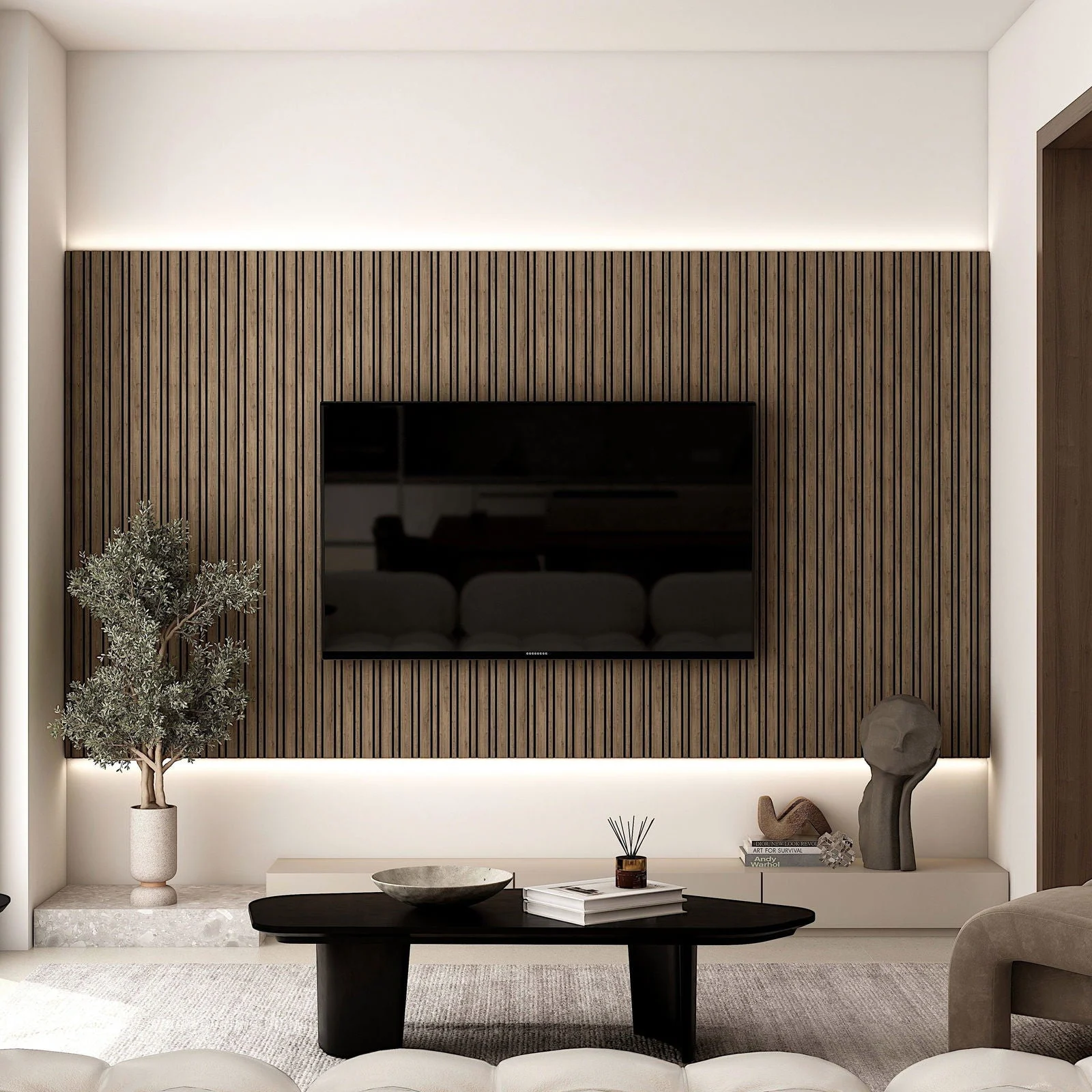 Acoustic SlimWide Slatted Panel -  - #tag1#