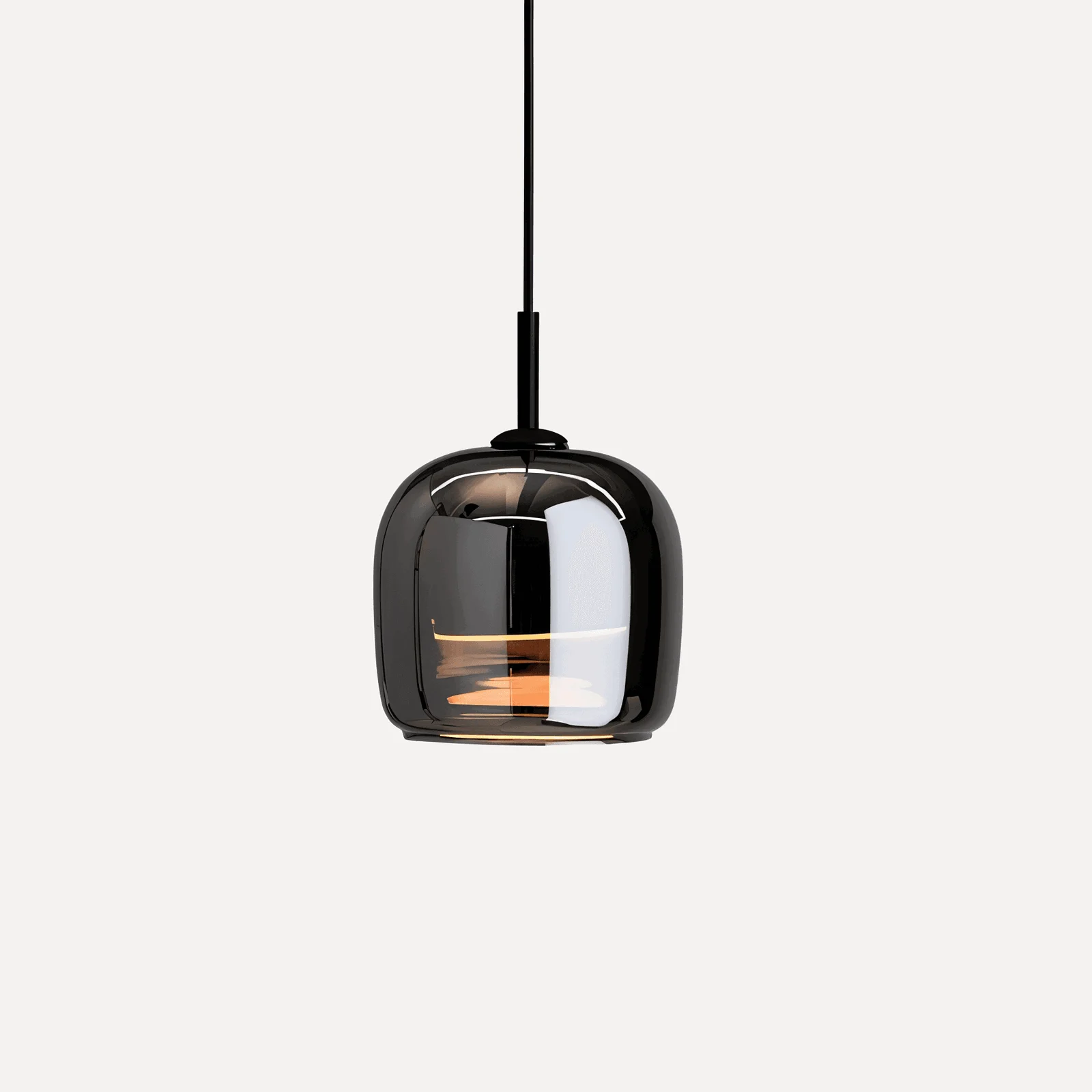 Acro Pendant Light - Black Gray Droplight - Indoor Glass Hanging Lamp -  - #tag1#