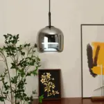 Acro Pendant Light Black Gray Droplight Indoor Glass Hanging Lamp tag1
