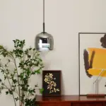 Acro Pendant Light Black Gray Droplight Indoor Glass Hanging Lamp tag1