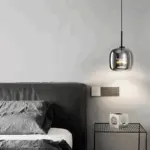 Acro Pendant Light Black Gray Droplight Indoor Glass Hanging Lamp tag1
