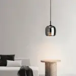Acro Pendant Light Black Gray Droplight Indoor Glass Hanging Lamp tag1