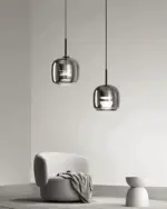 Acro Pendant Light Black Gray Droplight Indoor Glass Hanging Lamp tag1