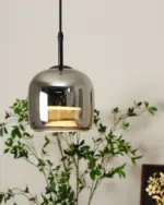 Acro Pendant Light Black Gray Droplight Indoor Glass Hanging Lamp tag1
