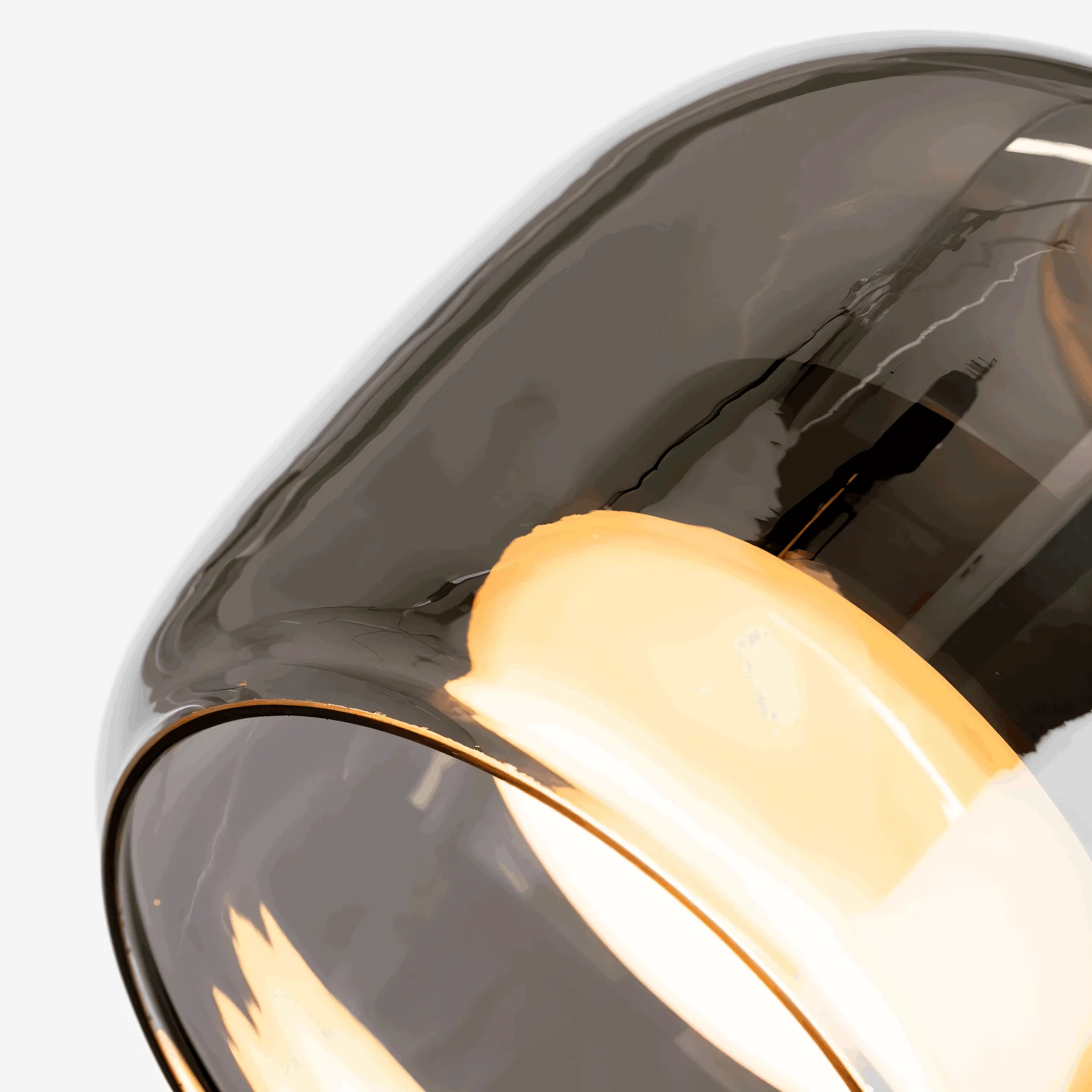 Acro Pendant Light - Black Gray Droplight - Indoor Glass Hanging Lamp -  - #tag1#