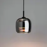 Acro Pendant Light Black Gray Droplight Indoor Glass Hanging Lamp tag1