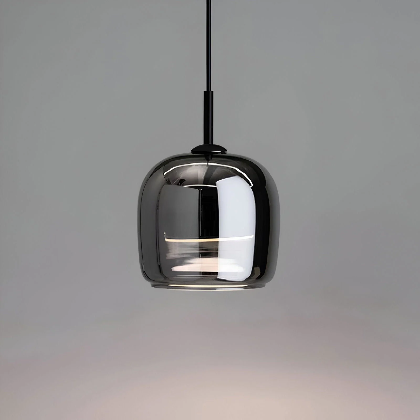 Acro Pendant Light - Black Gray Droplight - Indoor Glass Hanging Lamp -  - #tag1#