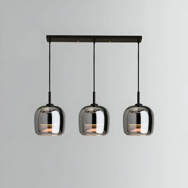 Acro Pendant Light Black Gray Droplight Indoor Glass Hanging Lamp tag1
