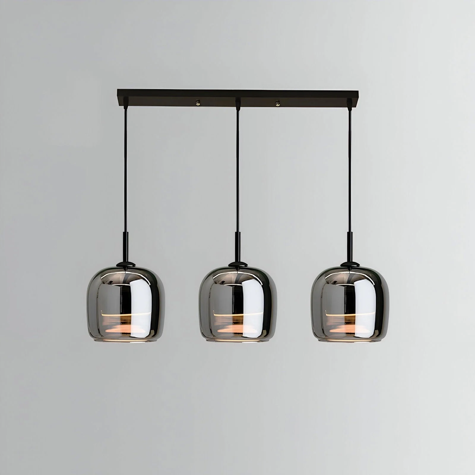 Acro Pendant Light - Black Gray Droplight - Indoor Glass Hanging Lamp -  - #tag1#