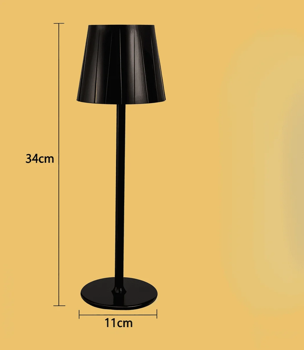 AcrylLume - Wireless LED Table Lamp with Pleated Inspiration -  - #tag1#