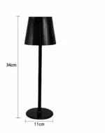 AcrylLume Wireless LED Table Lamp with Pleated Inspiration tag1