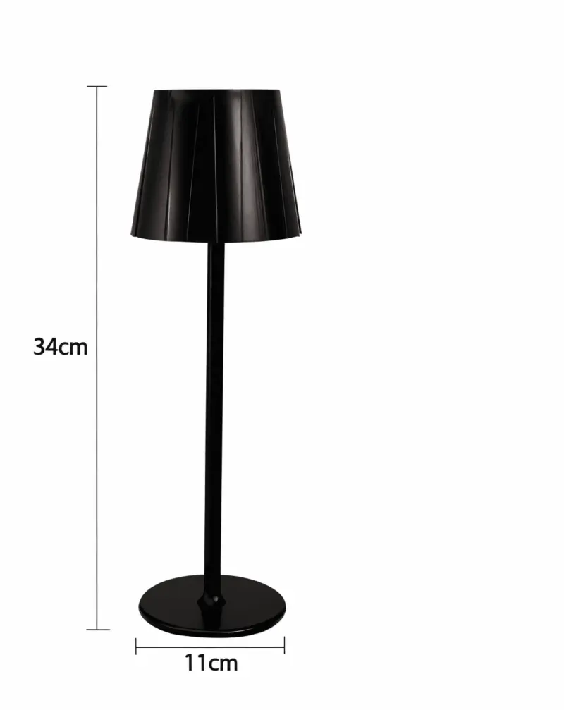 AcrylLume Wireless LED Table Lamp with Pleated Inspiration tag1