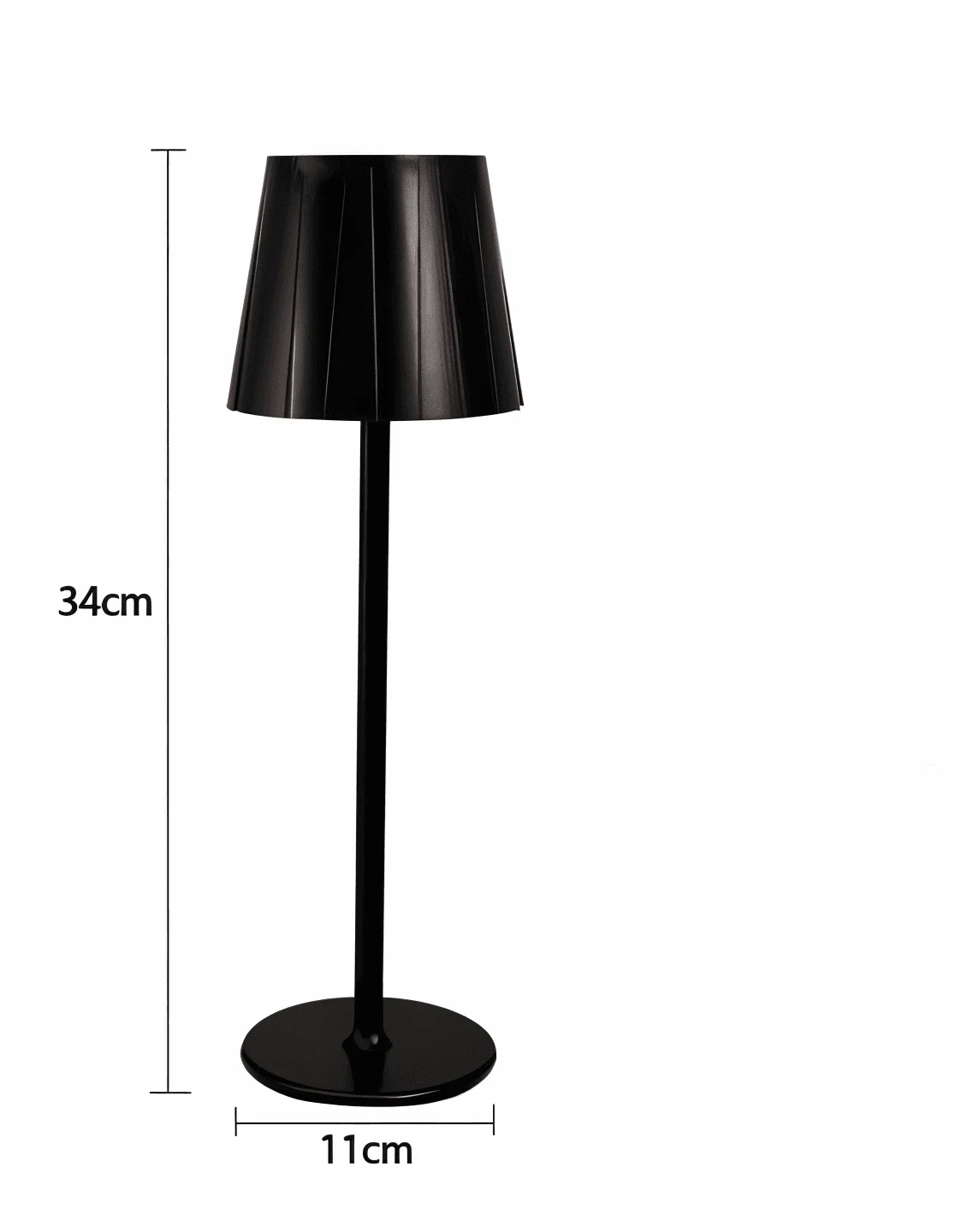 AcrylLume - Wireless LED Table Lamp with Pleated Inspiration -  - #tag1#