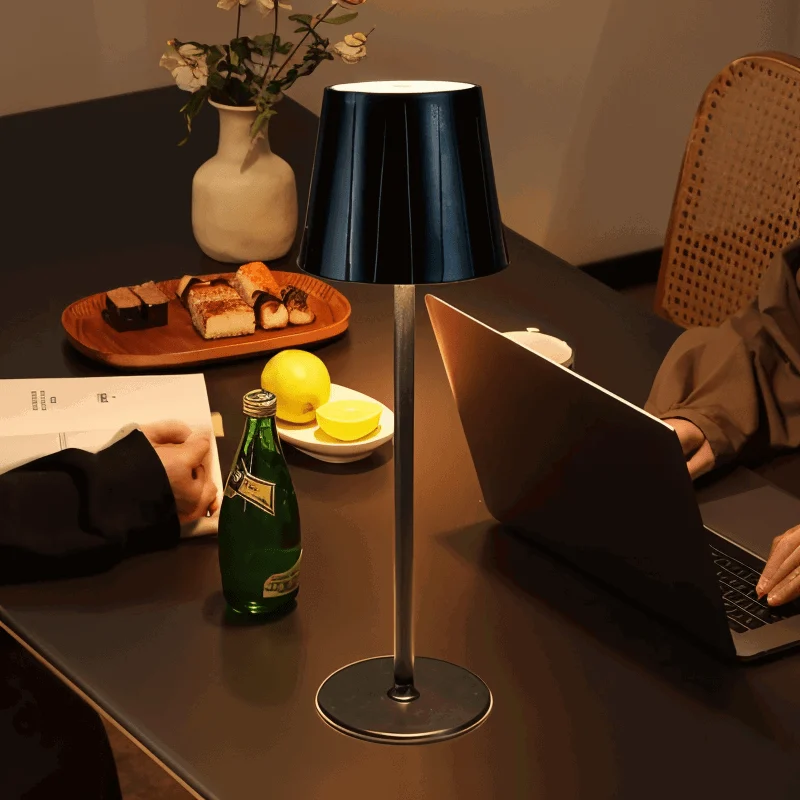 AcrylLume - Wireless LED Table Lamp with Pleated Inspiration -  - #tag1#
