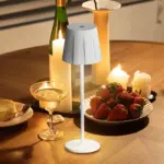 AcrylLume Wireless LED Table Lamp with Pleated Inspiration tag1