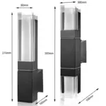 AcrylicLux Aluminium Acrylic Minimalistic LED Wall Lamp tag1