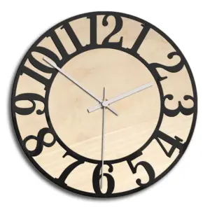 Acrylic Analogue Wall Décor Clock for Home