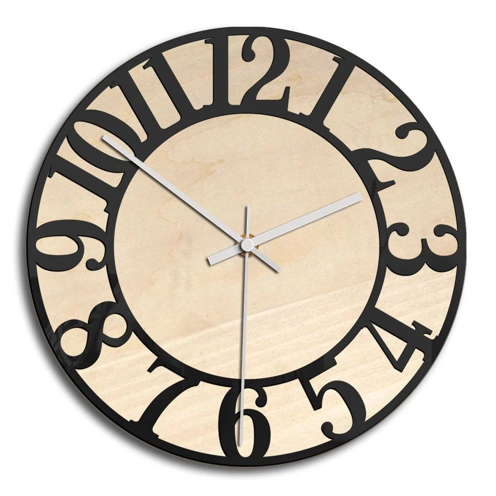 Acrylic Analogue Wall Décor Clock for Home -
