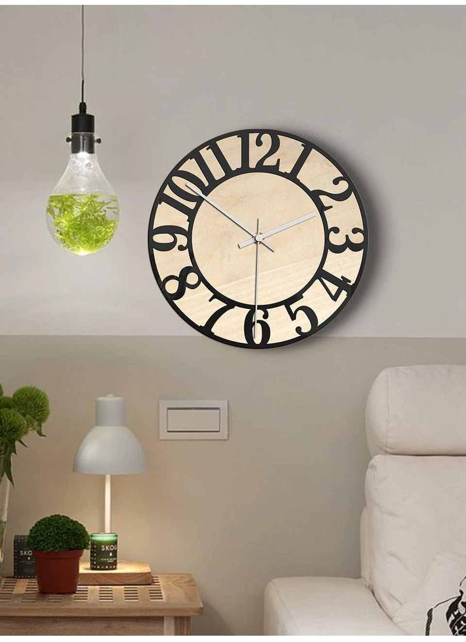 Acrylic Analogue Wall Décor Clock for Home -