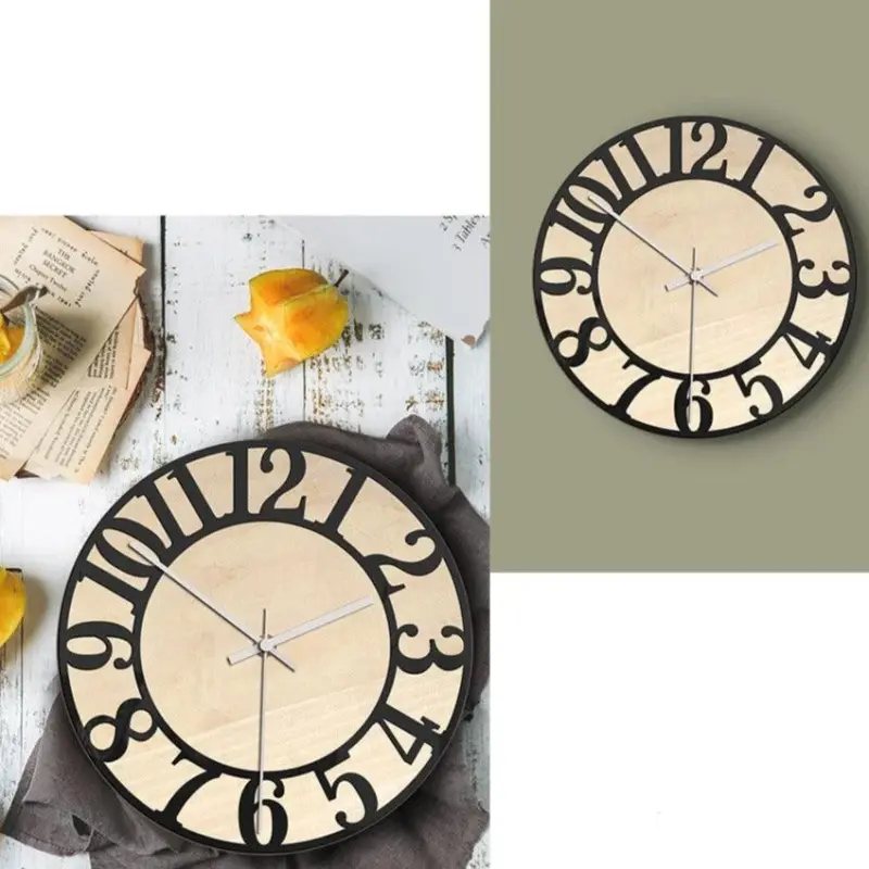 Acrylic Analogue Wall Decor Clock for Home