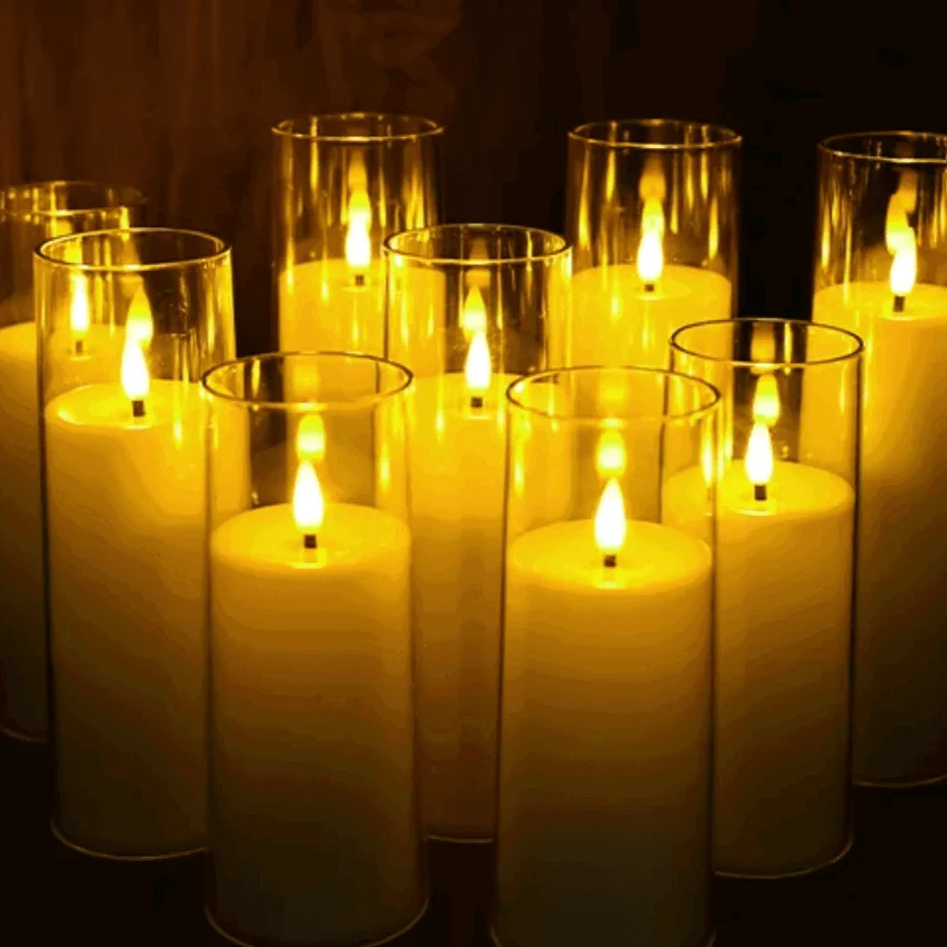 Acrylic Candle 9-Piece Set -