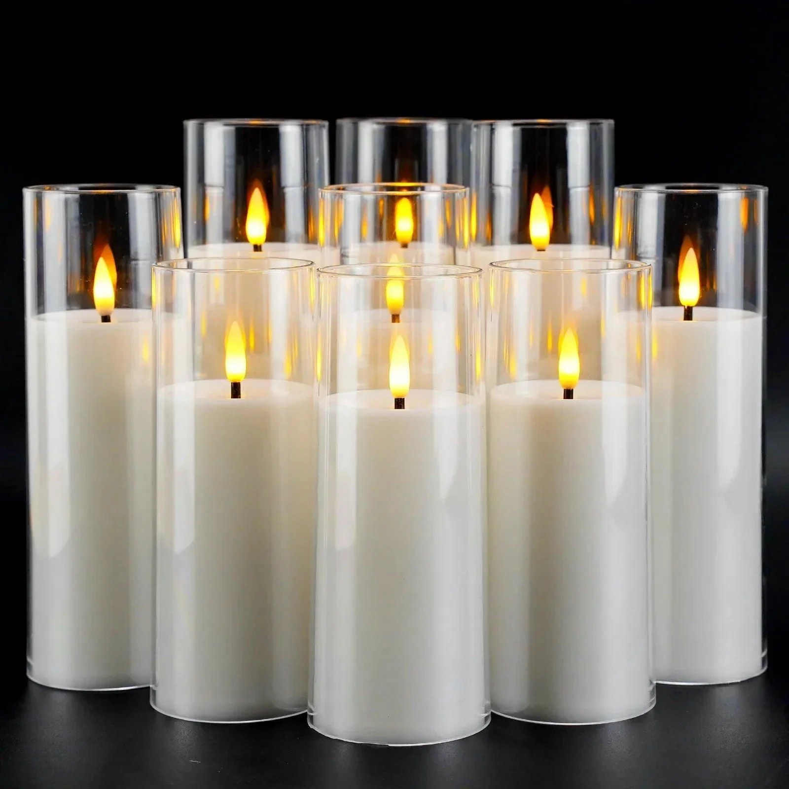 Acrylic Candle 9-Piece Set -