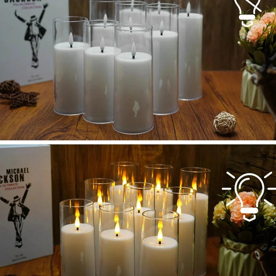 Acrylic Candle 9-Piece Set -