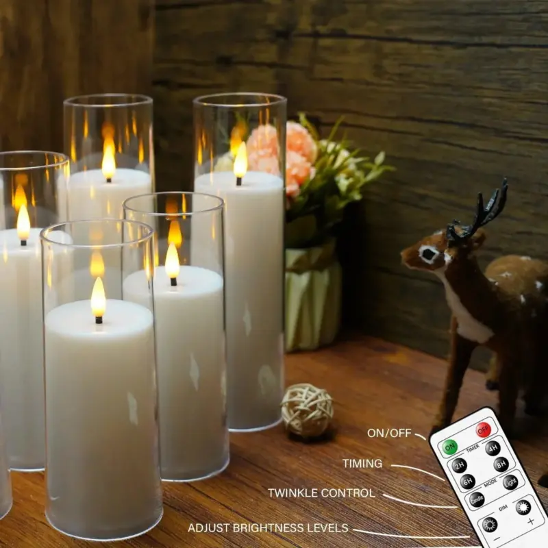 Acrylic Candle 9 Piece Set